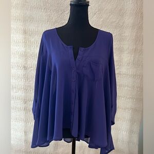 Material Girl Purple Blouse 💟